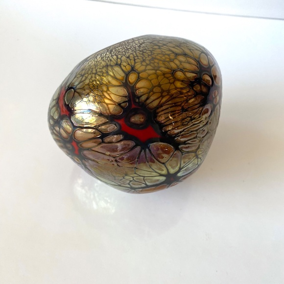 Magma Vessel Unique Art Glass Vase by Allan Gott Signed Dated 2001 - Picture 7 of 8